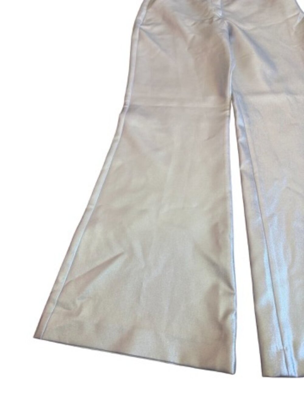 Express Editor Editor Champagne Gold Metallic Halter Pantsuit Set Small Women's - Picture 9 of 13